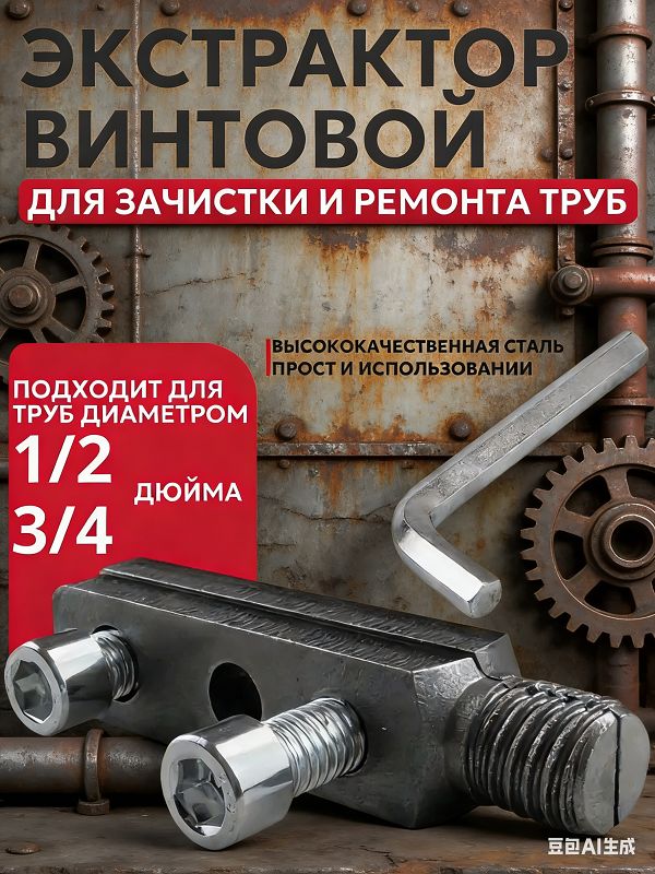 Извлекатель сломанных резьб для треугольного клапана