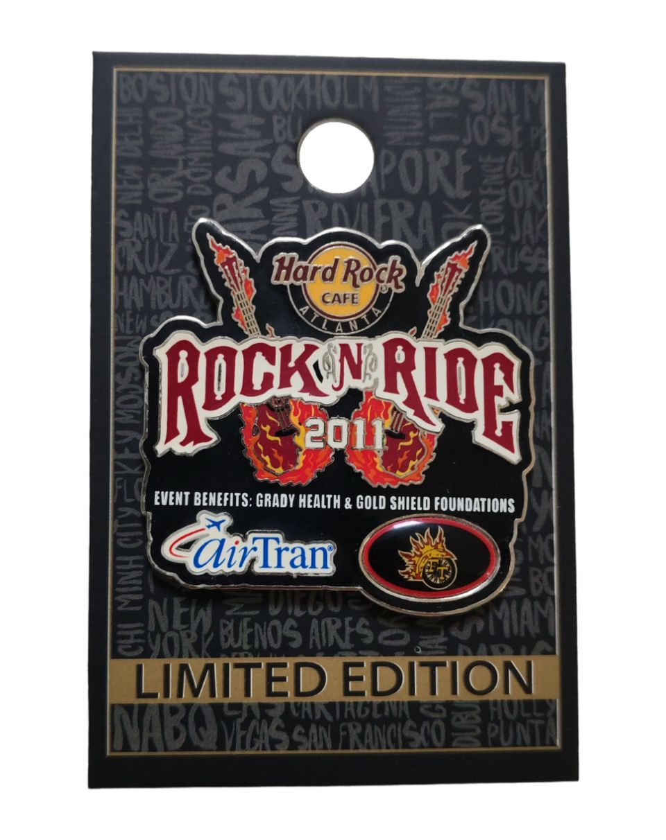 Значок Hard Rock Cafe Atlanta 2011 Rock N Ride