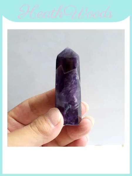 натуральный аметистовый кварцевый кристалл healing wand, фиолетовый, 6-7 см