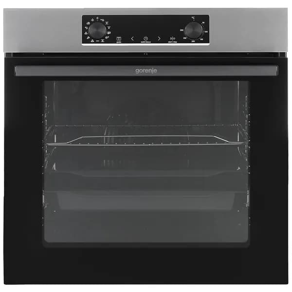Электрический духовой шкаф Gorenje BOSB6737E06X, 77 л, 11 программ, AirFry, ExtraSteam, нержавеющая сталь/черный