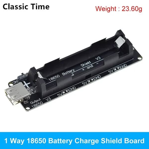 Двухфазный 18650 литиевый аккумулятор Shield V8 Mobile Power Expansion Board Модуль платы расширения 5V/3A 3V/1A Micro USB для Arduino ESP 32 ESP8266