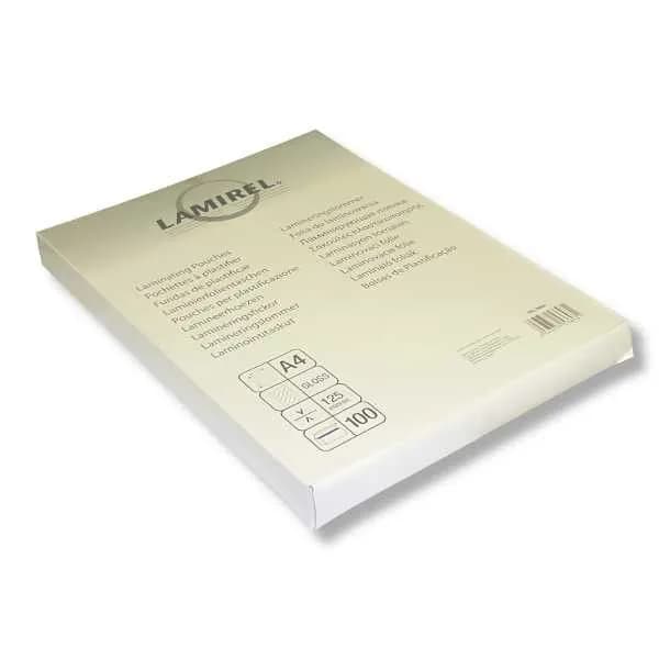 Пленка для ламинирования Fellowes 125 мкм, формат A4, глянцевая, 100 шт (LA-78660)