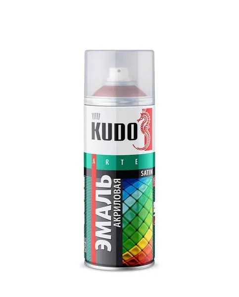 Эмаль акриловая 520 мл аэрозоль Бордо KUDO Satin KU-0A3005 RAL3005