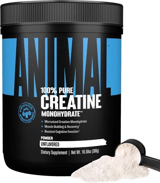 Animal Creatine Powder 300 g - креатин моногидрат для силы, выносливости и набора мышечной массы