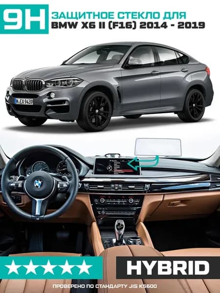 Гибридное стекло для экр.мультимедиа BMW X6 II (F16)