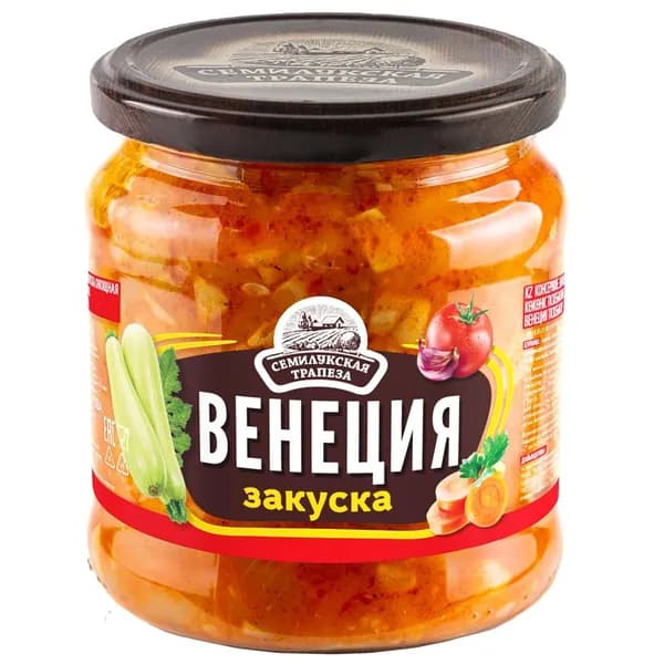 Семилукская Трапеза Закуска овощная Венеция, 460 г
