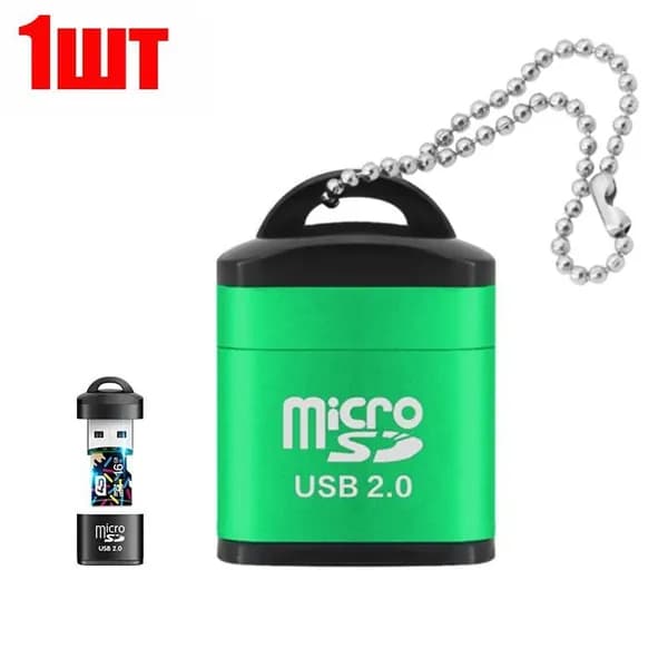 Мини высокоскоростной кард-ридер USB 2.0 1 шт.