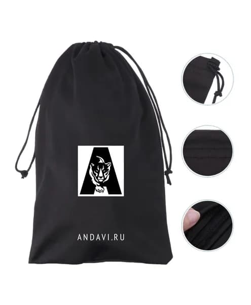 Сумка чехол Andavi для горнолыжных очков / маски, черный