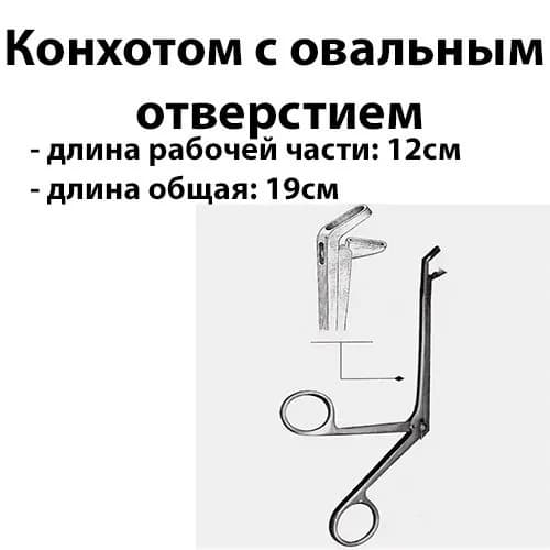 Конхотом с овальным отверстием длина 19cм