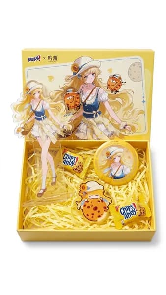 Sido Store - Коллекционный набор Wuthering Waves x Chips Ahoy: Акриловая фигурка Phoebe 10 см и значок 58 мм