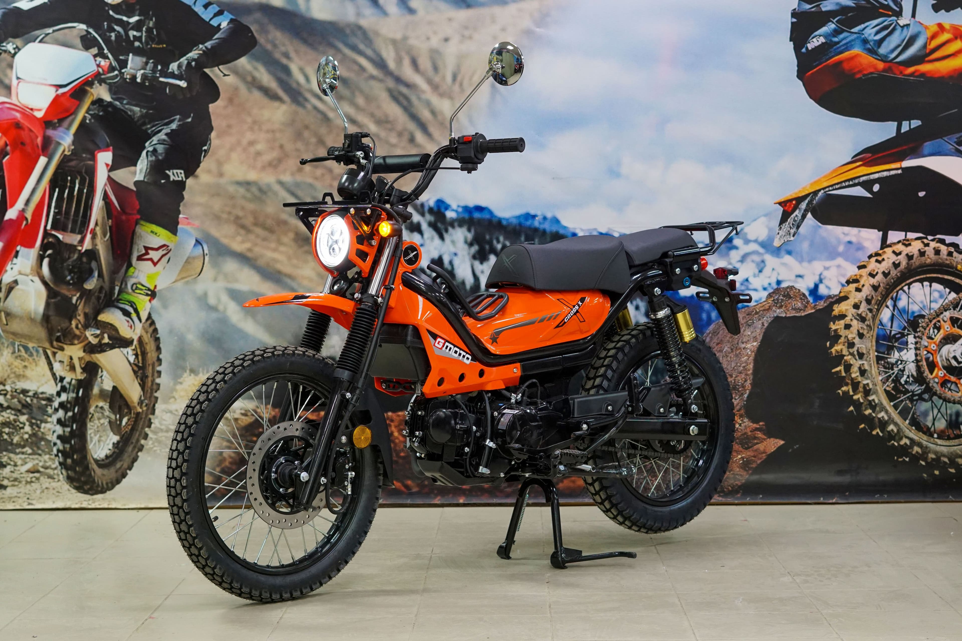 Мопед бензиновый для взрослых G-Moto Cross X Pro 125 (49,9 куб.)