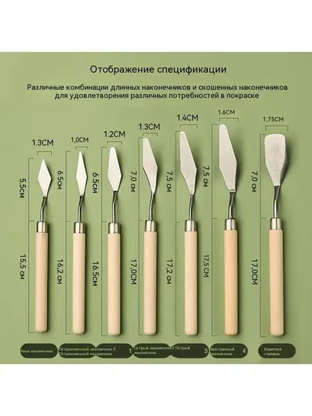 7 наборов скребка (универсальная упаковка)