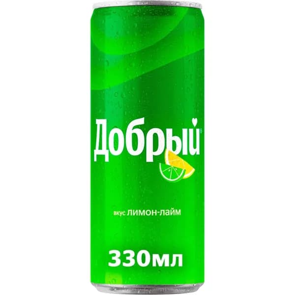 Газированный напиток Добрый лимон-лайм 330 мл