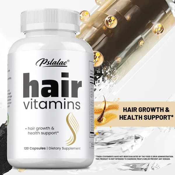 Биологически активная добавка для волос Pslalae Hair Vitamin - содержит витамины C, D, E и A - для роста и поддержания здоровья волос