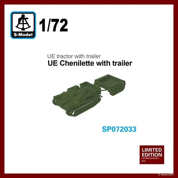 S-model SP072033 1/72 UE Chenilette с трейлером (1pcs) 3D-печать