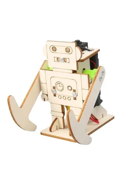 DIY Wood Walking Robot Model Kit Обучающая игрушка для сборки стебля для детского школьного научного проекта Креативный подарок на день рождения
