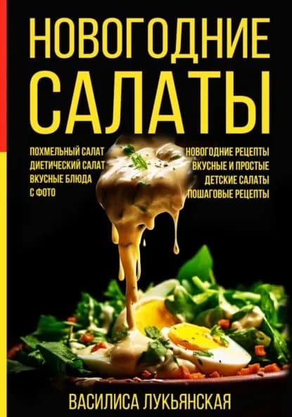 Новогодние салаты. Похмельный салат. Диетический салат. Вкусные блюда с фото. Новогодние рецепты. Вкусные и простые. Детские салаты. Пошаговые рецепты | Лукьянская Василиса | Электронная книга