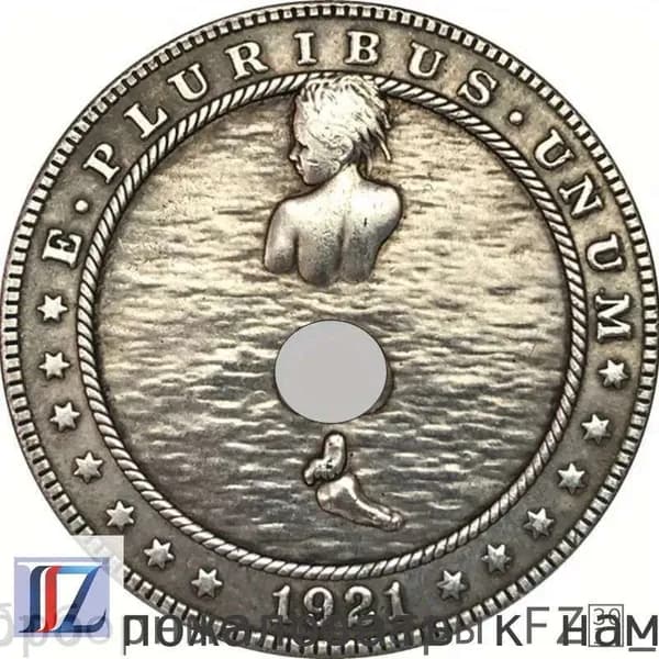Горячая девочка Морган, мемориальная монета, серебряная монета, декоративный подарок на Рождество