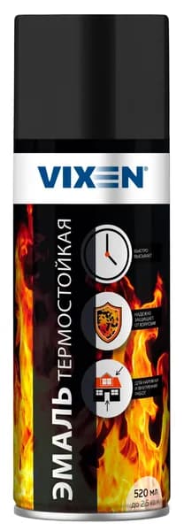 Эмаль термостойкая VX53002 Черный +750