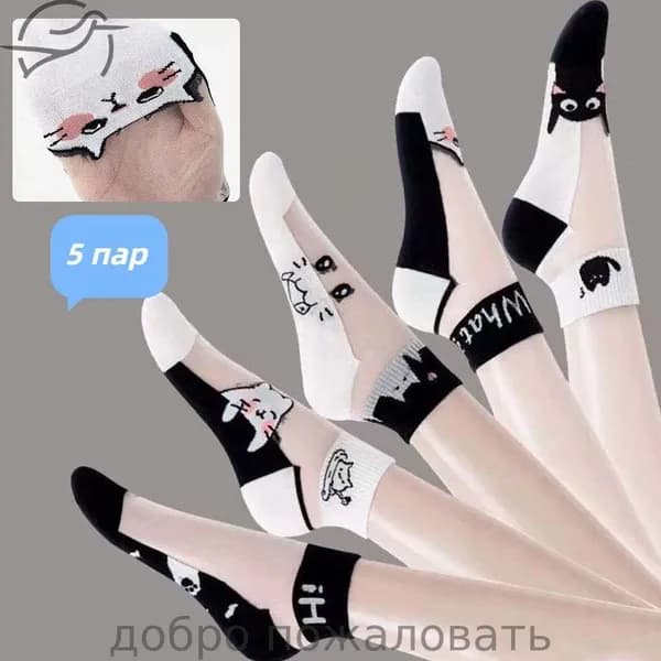 Носки женские, 5 пар