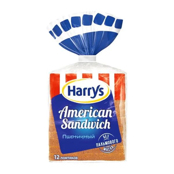 Хлеб пшеничный нарезанный Harrys 470г