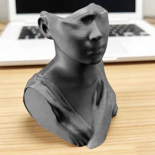 Ваза-органайзер для кистей в виде лица, декор для дома, 3D-печать