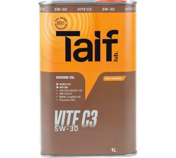 TAIF VITE C3 5W-30 Масло моторное, Синтетическое, 1 л