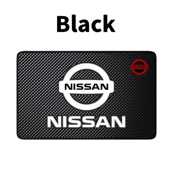 Противоскользящий коврик для приборной панели с логотипом автомобиля для Nissan Nismo X-trail Almera Qashqai Tiida Patrol Y62 Teana J32 Skyline V36
