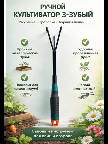 Мотыжка полольник садовый инструмент тяпка рыхлитель