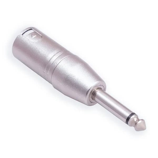 1/4"TRS Mono-XLR адаптер с несимметричным разъемом в четверть дюйма 6,35 мм