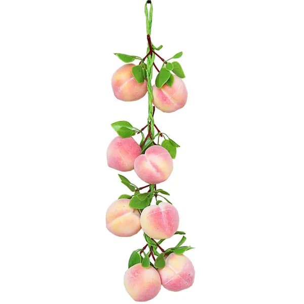 Шпажки из искусственных фруктов и персика