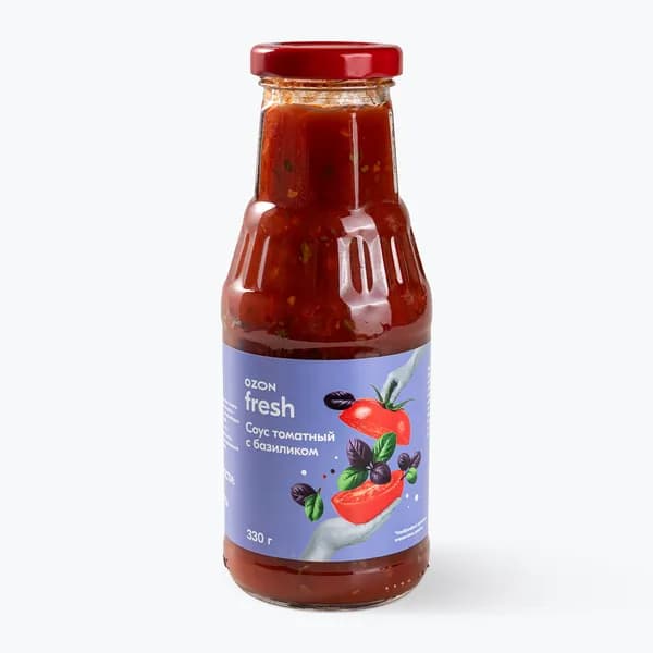 Соус томатный с базиликом 330 г, Ozon fresh