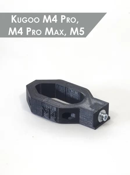 Крепление фары Арктик для Kugoo M4 Pro, M4 Pro Max, M5, M5 Sport без скобы (черное)