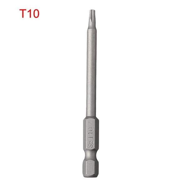 Электрическая пневматическая отвертка длиной 75 мм с полой битой Torx.