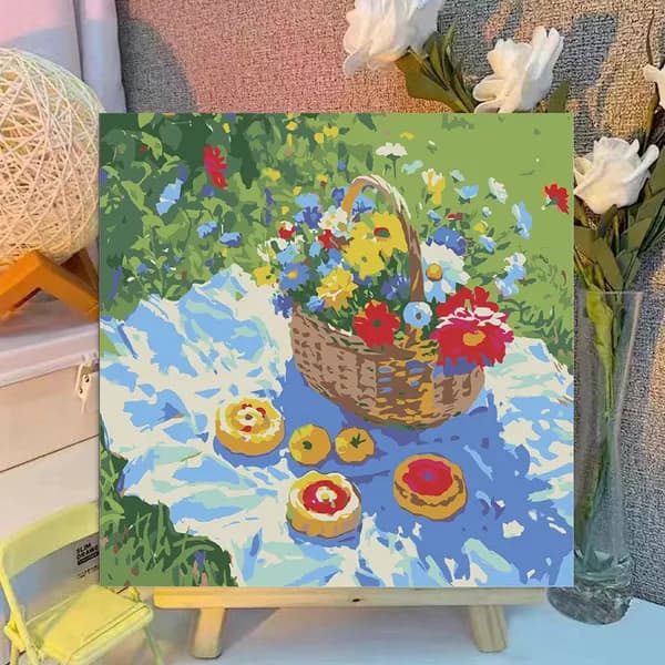 Картина по номерам, 20x20 CM, Кошки и собаки,Мультфильмы, подарки для детей, декомпрессия