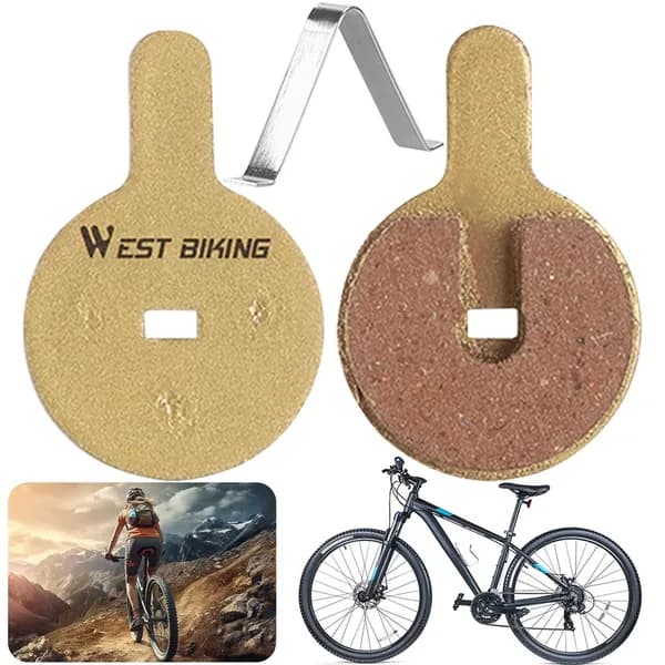 Тормозные колодки для велосипеда WEST BIKING, металлические, размер E (33,5 22,5 мм)