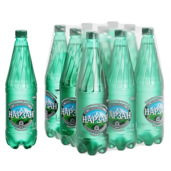 Вода Нарзан в пластиковой бутылке 1л /9шт