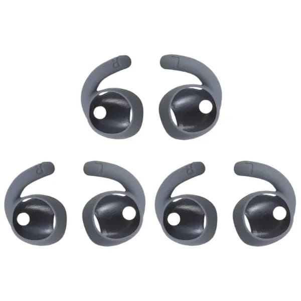 (1 компл., 6 пар) Силиконовые насадки для наушников Samsung Galaxy Buds 3 Pro, серые