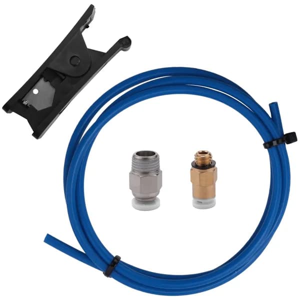 PTFE-трубка Capricorn XS 1 м для Bowden-системы с резаком и фитингами PC4-M6/PC4-M10 для 3D-принтера 1,75 мм