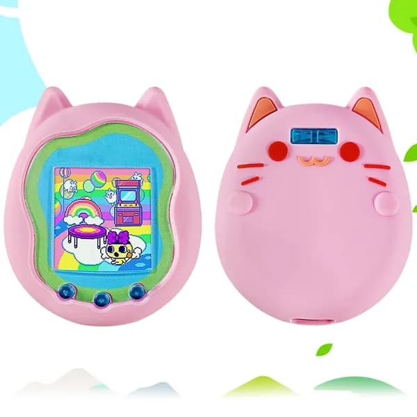чехол силиконовый для Tamagotchi Uni, розовый, с противоскользящей поверхностью