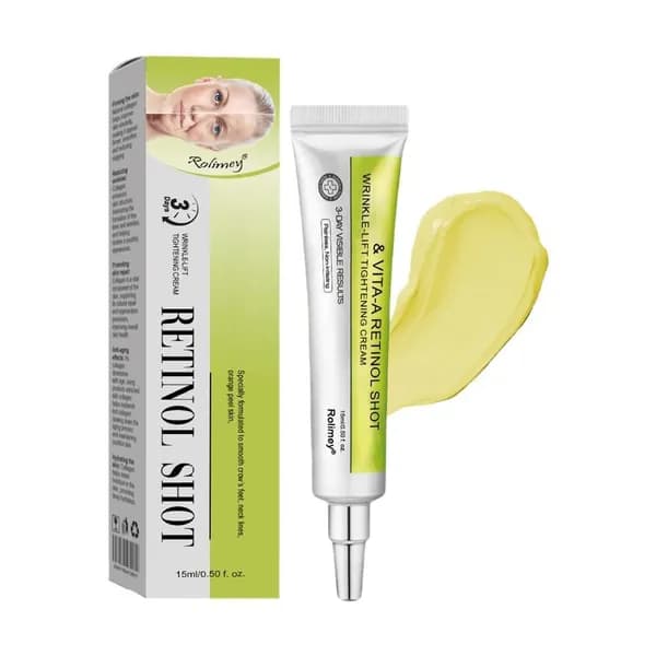 Крем для лица с ретинолом 15 мл, Vita-A Retinol Shot, подтяжка морщин, увлажнение 24 ч, для чувствительной кожи