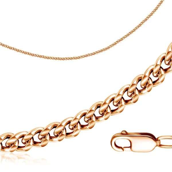 Pletnev Jewelry Браслет Серебро позолоченное 925 пробы, плетение Панцирное