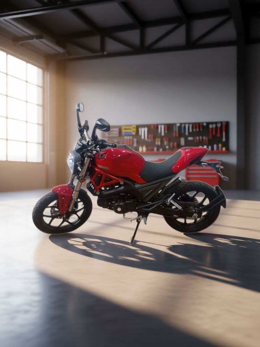 Мопед бензиновый VMC MONSTER PLUS 48 125 красный