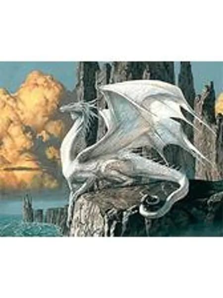 begovk DIY 5D Алмазная мозаика Белый Летающий Дракон 40x50см