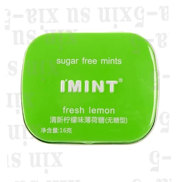 Безсахарные мятные конфеты IMINT, лимонный вкус, 16 гsuxia