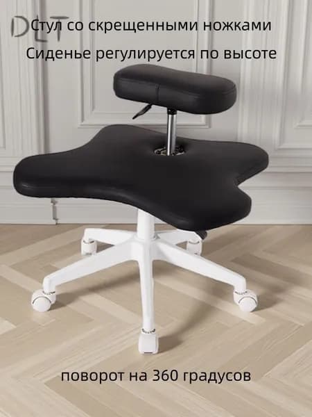 Ортопедический стул, Экокожа, Black