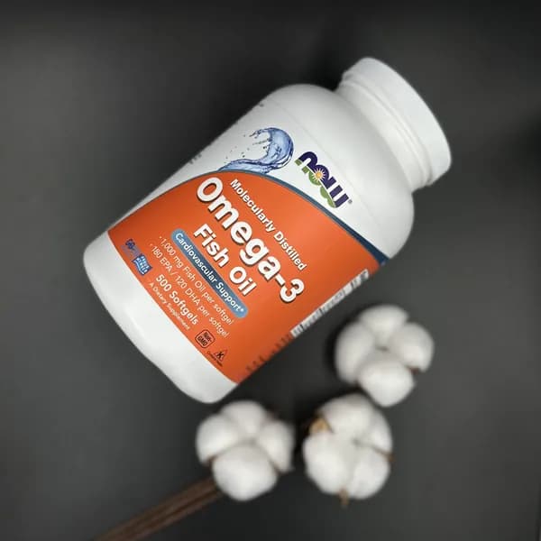 Омега 3 1000 мг, Рыбий жир NOW Omega 3 500 капсул