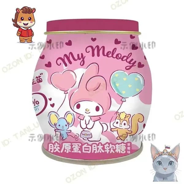Серия Sanrio - желейки Melody Strawberry Flavor 80gz