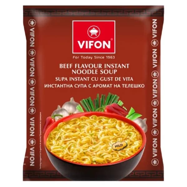 Лапша VIFON быстрого приготовления Вкус говядины 60г