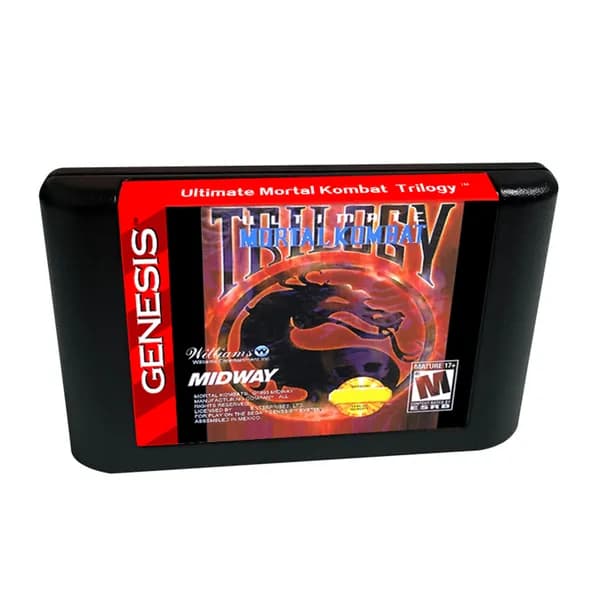 Игра Игровой картридж приставки 16 bit SEGA: Ultimate Mortal Kombat Trilogy (16 bit